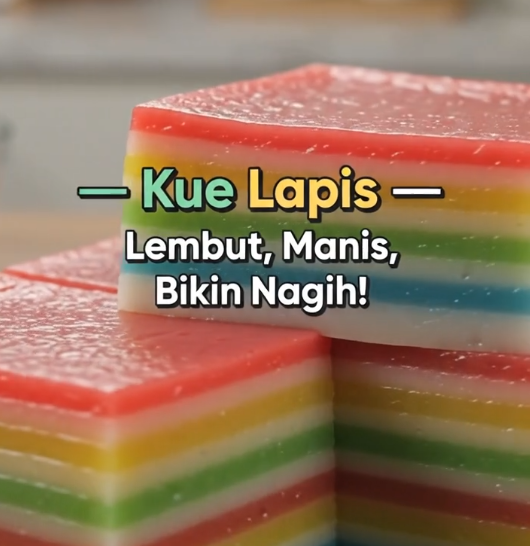 Kue Lapis Lembut Manis Bikin Nagih